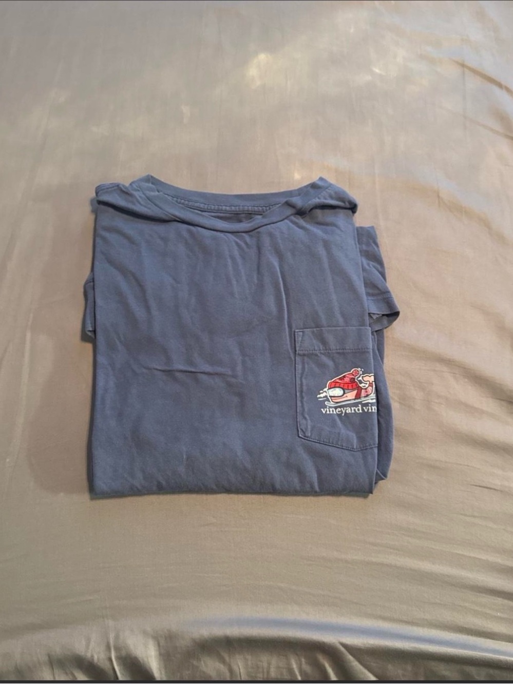 Vineyard Vines Men's Navy Short-Sleeve Pocket Tee with Logo